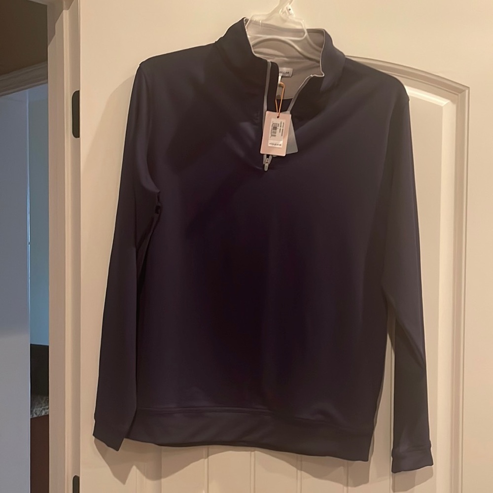 Navy Peter Millar Crown Sport pullover